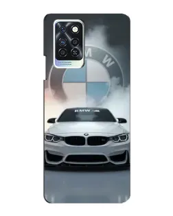 Чохол для Infinix Note 10 Pro з картинкою «BMW в білому диму»