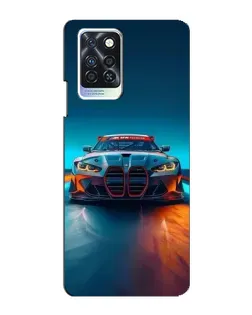 Чохол для Infinix Note 10 Pro з картинкою «BMW — вогні неону»