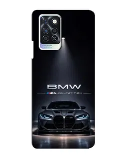 Чохол для Infinix Note 10 Pro з картинкою «BMW крізь нічне місто»