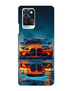 Чохол для Infinix Note 10 Pro з картинкою «BMW — золота емблема»