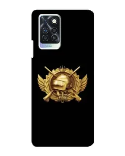 Чохол для Infinix Note 10 Pro з картинкою «PUBG — помаранчевий градієнт»