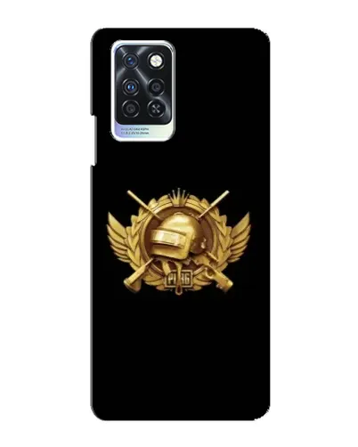 Чохол для Infinix Note 10 Pro з картинкою «PUBG — помаранчевий градієнт»