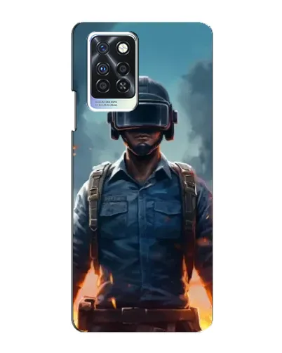 Чохол для Infinix Note 10 Pro з картинкою «PUBG — реалістичний герой»