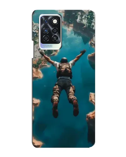Чохол для Infinix Note 10 Pro з картинкою «PUBG — вільне падіння»