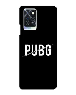 Чохол для Infinix Note 10 Pro з картинкою «PUBG — білий логотип»