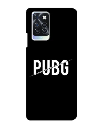 Чохол для Infinix Note 10 Pro з картинкою «PUBG — білий логотип»