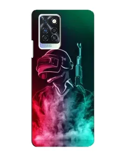 Чохол для Infinix Note 10 Pro з картинкою «PUBG — вогняний воїн»