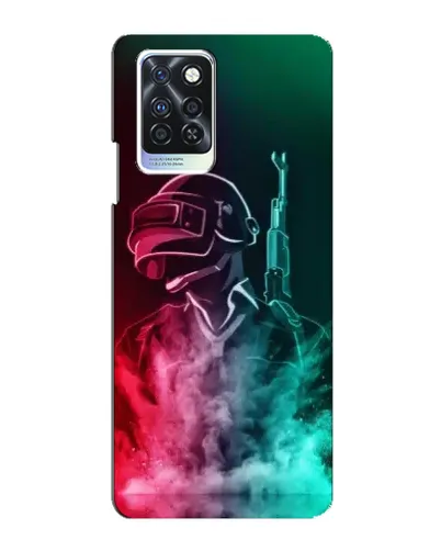 Чохол для Infinix Note 10 Pro з картинкою «PUBG — вогняний воїн»