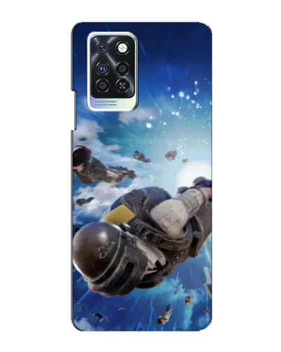 Чохол для Infinix Note 10 Pro з картинкою «Десант PUBG — стрибок»