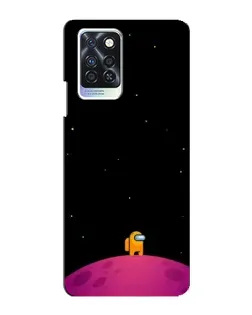 Чохол для Infinix Note 10 Pro з картинкою «Самотній герой на планеті»