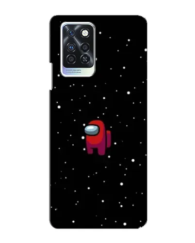 Чохол для Infinix Note 10 Pro з картинкою «Червоний Among Us»