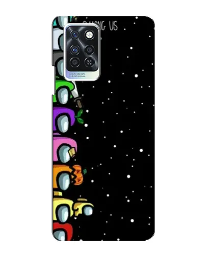 Чохол для Infinix Note 10 Pro з картинкою «Команда Among Us»
