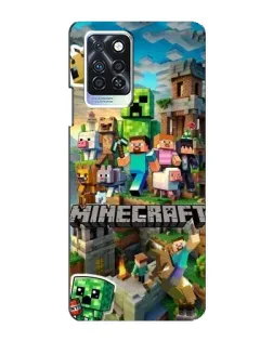 Чохол для Infinix Note 10 Pro з картинкою «Замок Minecraft»