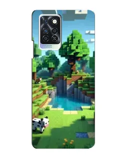 Чехол для Infinix Note 10 Pro с картинкой «Minecraft летний день»