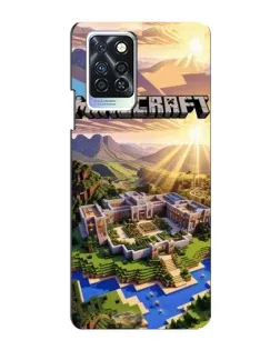 Чехол для Infinix Note 10 Pro с картинкой «Minecraft панорама»