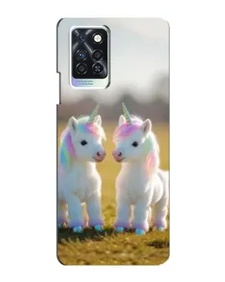 Чохол для Infinix Note 10 Pro з картинкою «Пара єдинорогів»