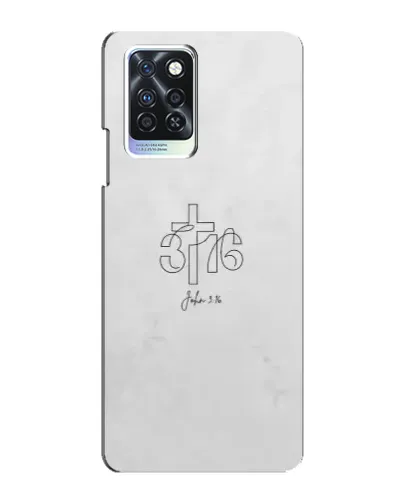 Чехол для Infinix Note 10 Pro с картинкой «Иоанна 3:16 Крест»