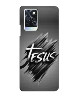 Чехол для Infinix Note 10 Pro с картинкой «Надпись Jesus Graffiti»