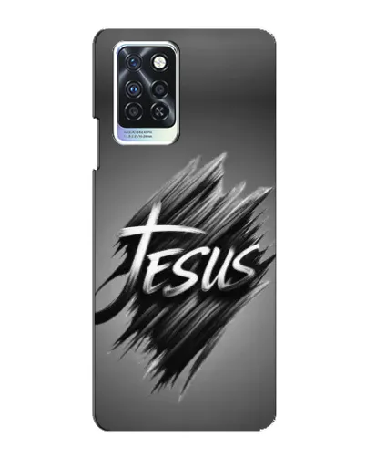 Чехол для Infinix Note 10 Pro с картинкой «Надпись Jesus Graffiti»