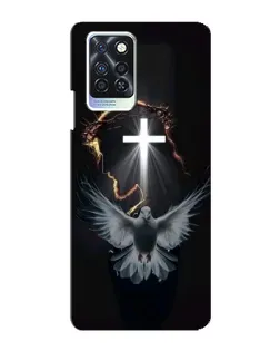 Чехол для Infinix Note 10 Pro с картинкой «Голубь и Свет»