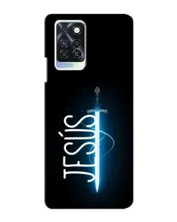 Чехол для Infinix Note 10 Pro с картинкой «Меч Духа Jesus»