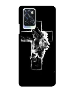 Чехол для Infinix Note 10 Pro с картинкой «Сияющий крест Jesus»
