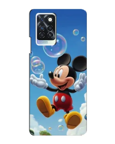 Чохол для Infinix Note 10 Pro з картинкою «Mickey та мильні бульбашки»