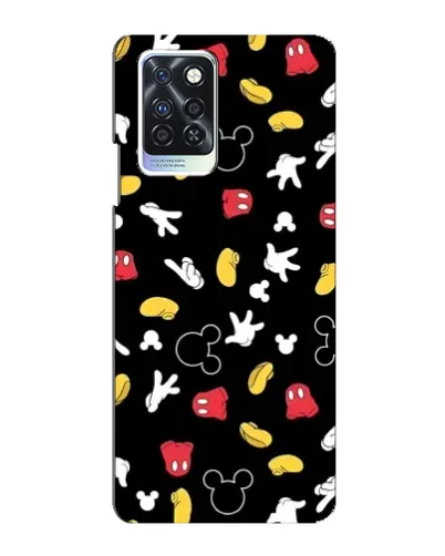 Чохол для Infinix Note 10 Pro з картинкою «Графічний принт лапок»