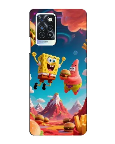 Чохол для Infinix Note 10 Pro з картинкою «Космічний фастфуд»