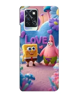 Чохол для Infinix Note 10 Pro з картинкою «Губка Боб Патрік»