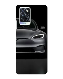 Чохол для Infinix Note 10 Pro з картинкою «Tesla Model S Look»