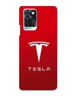 Чехол для Infinix Note 10 Pro с картинкой «Tesla Red Classic»