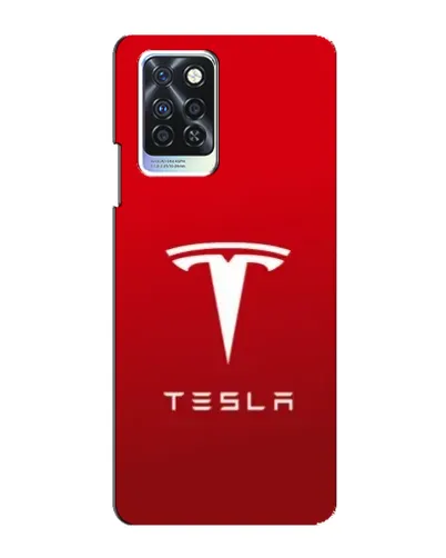 Чехол для Infinix Note 10 Pro с картинкой «Tesla Red Classic»