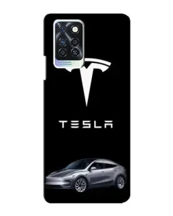 Чехол для Infinix Note 10 Pro с картинкой «Tesla Model Y»