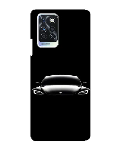 Чехол для Infinix Note 10 Pro с картинкой «Фары Tesla Night»