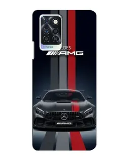 Чохол для Infinix Note 10 Pro з картинкою «Mercedes — білий карбон»