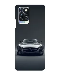 Чехол для Infinix Note 10 Pro с картинкой «Mercedes на черном»