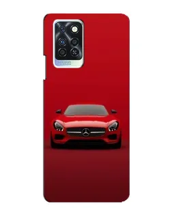 Чехол для Infinix Note 10 Pro с картинкой «Красный Mercedes AMG»