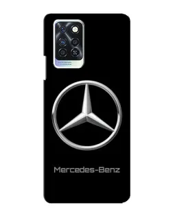 Чехол для Infinix Note 10 Pro с картинкой «Mercedes Silver Logo»