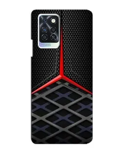 Чехол для Infinix Note 10 Pro с картинкой «Mercedes Carbon Grid»