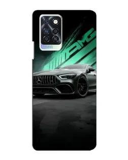 Чехол для Infinix Note 10 Pro с картинкой «Темный Mercedes AMG»