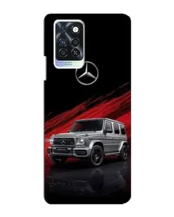 Чехол для Infinix Note 10 Pro с картинкой «Mercedes G-Class красный»