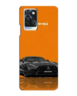Чехол для Infinix Note 10 Pro с картинкой «Оранжевый Mercedes AMG»