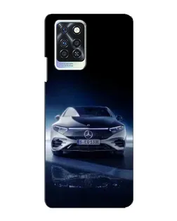 Чехол для Infinix Note 10 Pro с картинкой «Ночной Mercedes EQ»