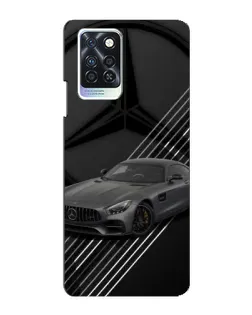 Чехол для Infinix Note 10 Pro с картинкой «Mercedes AMG — графика»