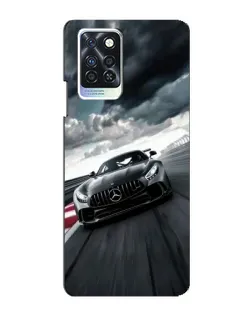 Чехол для Infinix Note 10 Pro с картинкой «Гоночный Mercedes AMG»