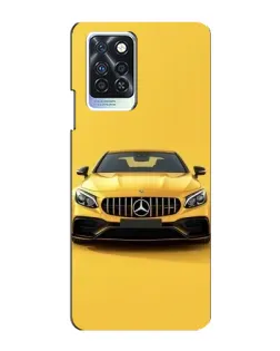 Чехол для Infinix Note 10 Pro с картинкой «Желтый Mercedes GT»