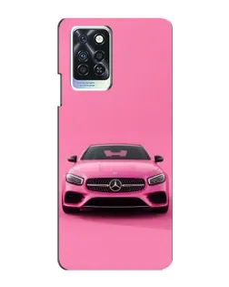 Чехол для Infinix Note 10 Pro с картинкой «Розовый Mercedes AMG»