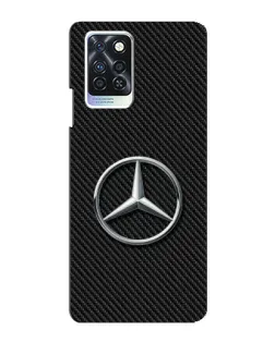 Чехол для Infinix Note 10 Pro с картинкой «Карбоновый Mercedes стиль»