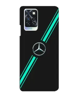 Чехол для Infinix Note 10 Pro с картинкой «Спортивные линии Mercedes»